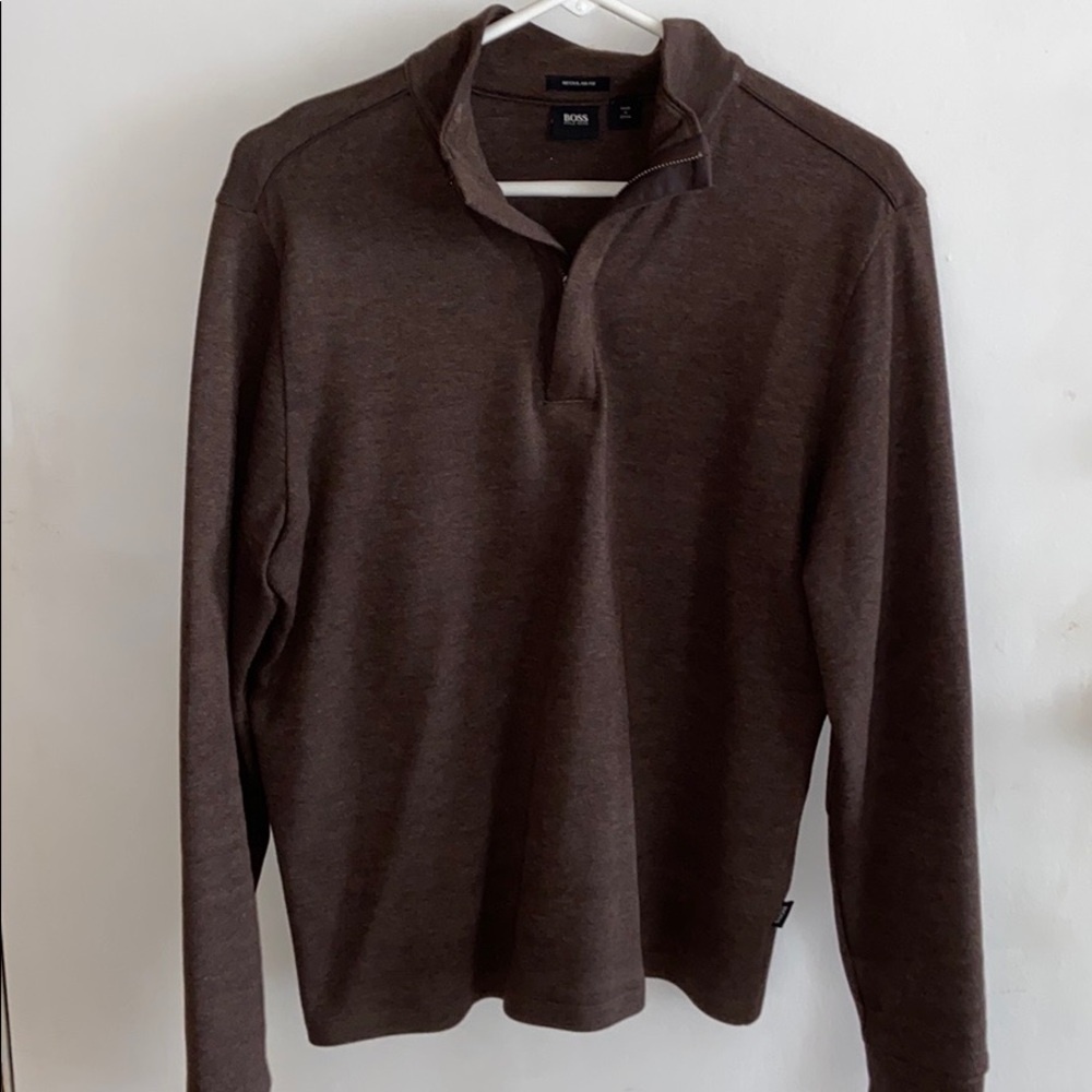Hugo Boss Quarter Zip Sweater Size Small
